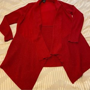 Simply Emma ladies glitter red sweater